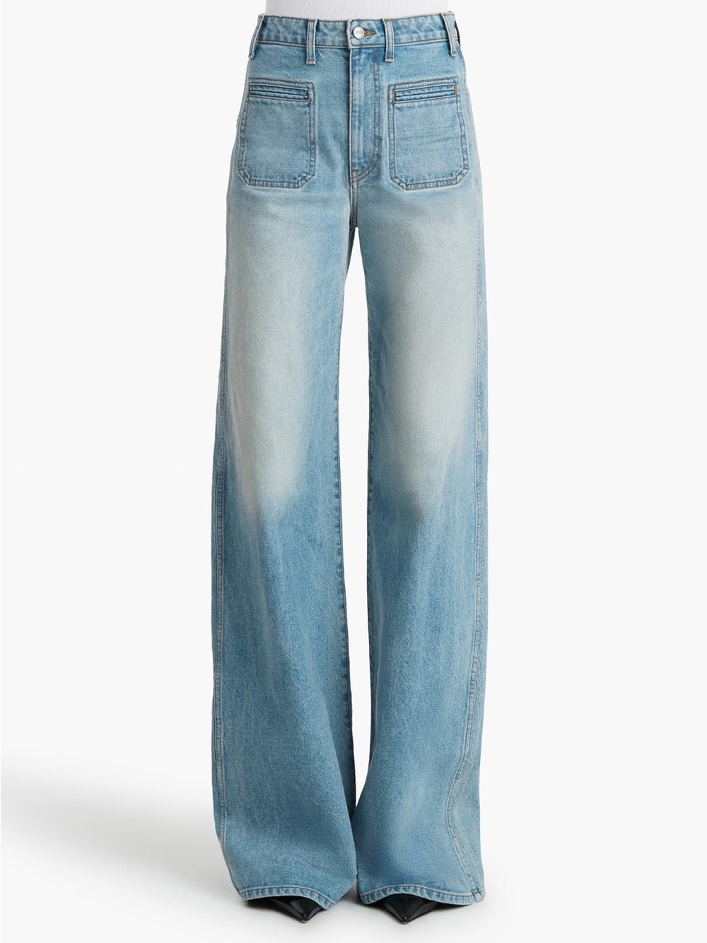 KHAITE Delmonico wide-leg jeans in Bomont